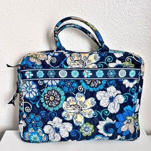Vera Bradley Mod Floral Blue Lap Top Tablet Case 15" inches